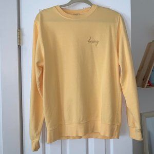 Honey crewneck brandy melville sweatshirt